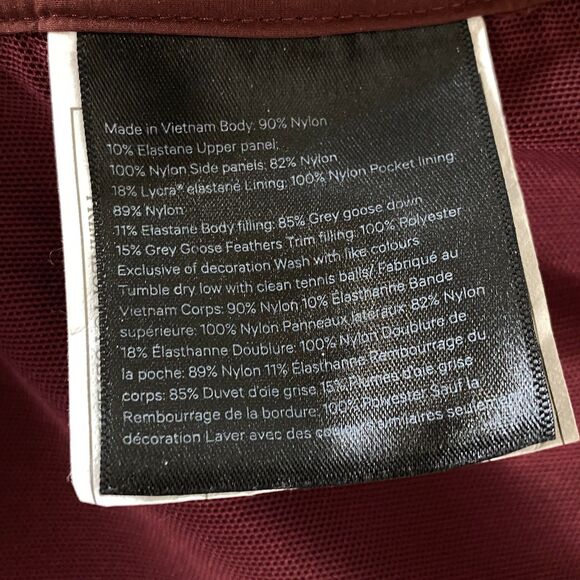 Lululemon Down For It All Vest Goose Down Puffer Jacket Women's Size 6 - Picture 8 of 11